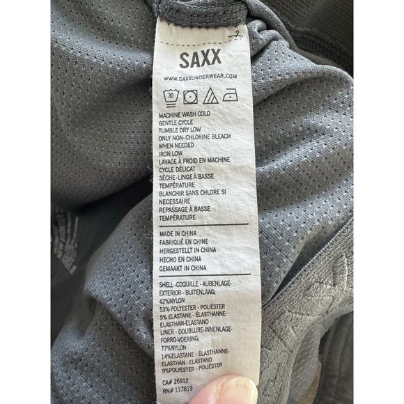 SAXX Men's Ballpark Pouch - New Frontier 2N1 Shorts 9” Gray - PRELOVED - Size 36 - Picture 9 of 10